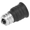 6 Pcs Durable Copper E12 To E14 Adapter Screw in Black/White Light Bulb Adapter Bulb Converter Living Rooms