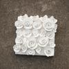 Ceramic Hand-made Petal Pendant Background Wall Decoration Embossed Rose Hanging Picture Adornment Home Accessories