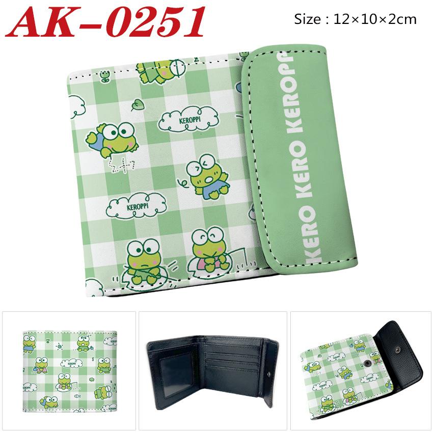 Sanrio Anime Wallet Cinnamoroll Kitty Melody Kuromi PU Leather Snap Closure