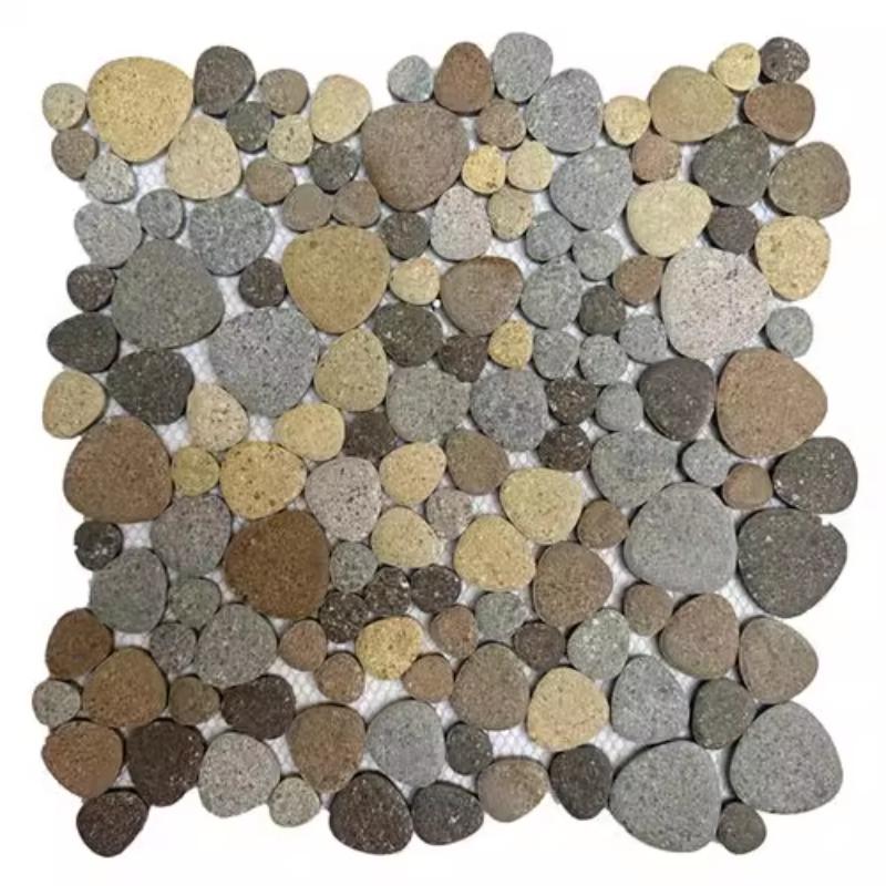 1 Stück 30x30cm Keramik Kiesel Mosaik Fliesen Spa Pools Fischteiche Badezimmer Anti-Rutsch Verschleißfest Boden Wand Dekor Fliesenblatt