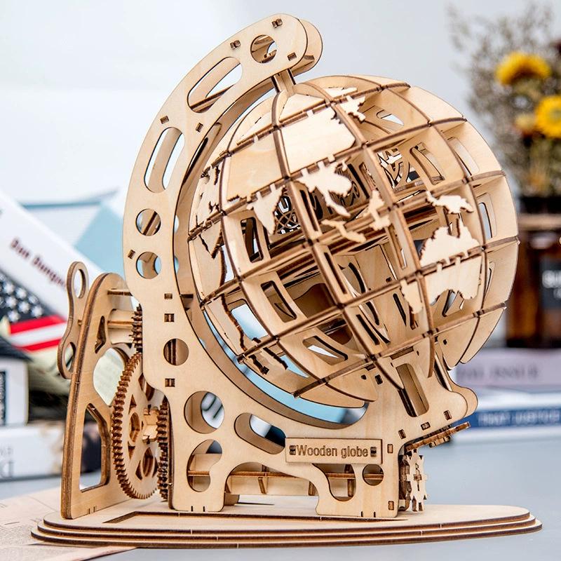 3D Wooden DIY Antique Jewelry Box Craft Gift for Kids - Movable Assembly Toy