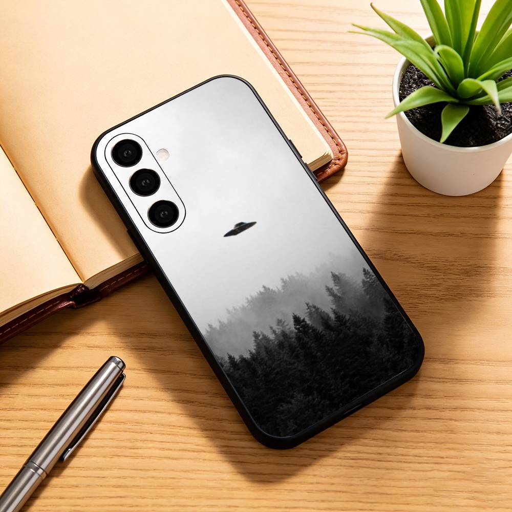TOP SECRET UFO x-files Phone Case For Samsung Galaxy A73,A72,A71,A70,A53,A52,A51,Soft Silicone Black Cover