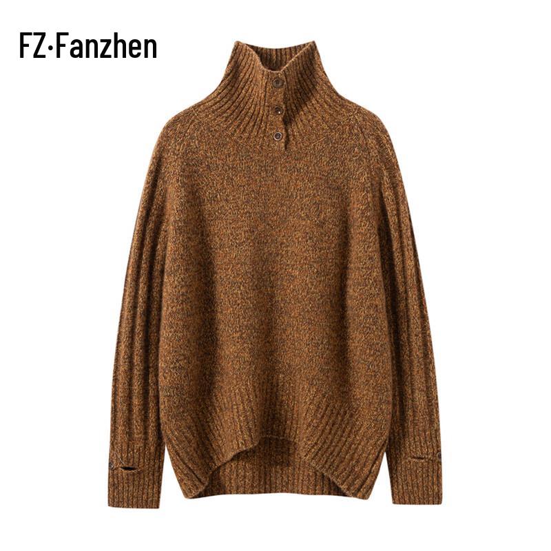 

Fanzhen Women s Heavyweight Cashmere Silk Turtleneck Sweater One Size