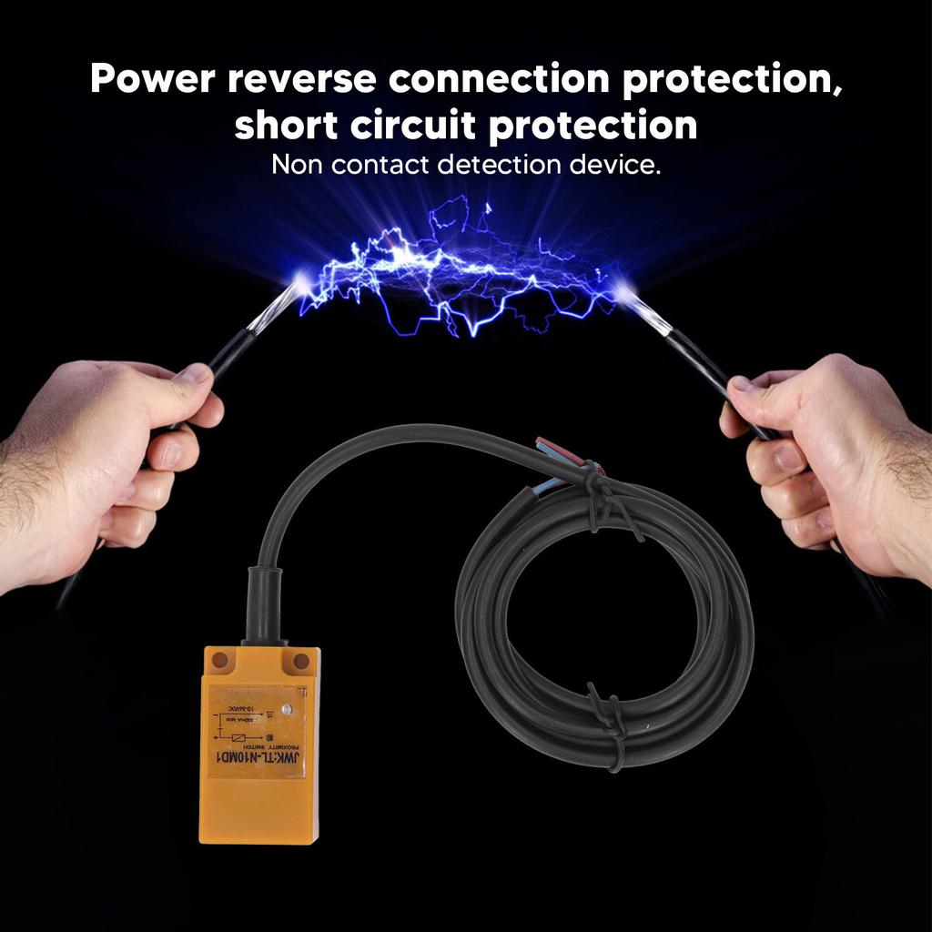 Inductive Proximity Switch NPN 2 Wire Normally Open Approach Switch 5mm Detection Distance 10‑36VDC