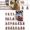 Santa Claus Christmas Countdown Calendar Gift Set Made Of Acrylic Holiday Ornament For Kids And Adults