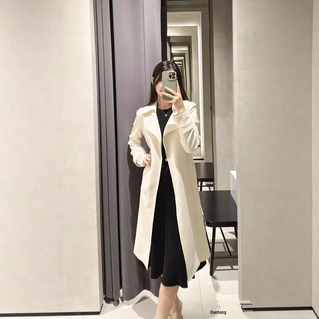 Autumn 2025 Women's Triacetate Blend Trench Coat