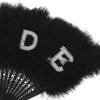 Hand Fan Photography Prop Feather Retro Style Folding Fan For Wedding Party Bride Hand Held Fan Decoration For Dance And Show