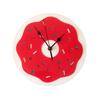 Nordic Style Doughnut Shape Wooden Mute Wall Clock Kids Bedroom Home Decoration