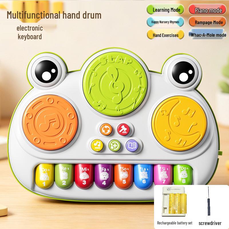 Téléphone et Piano Jouet Multifonctionnels pour Enfants avec Lumières et Musique pour l'Éducation Précoce