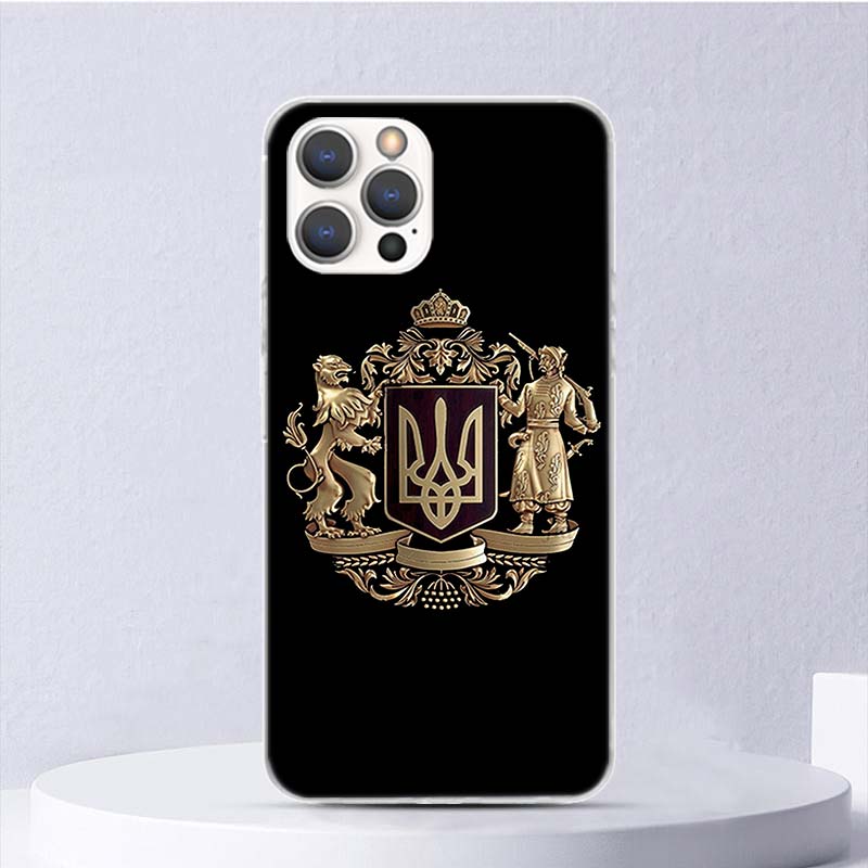 Ukraine Flag Soft Case For iPhone 11 12 13 Mini 14 Pro Max Apple Phone Cover X XS XR SE 7 Plus 8 + 6 6S 5S Funda Coque