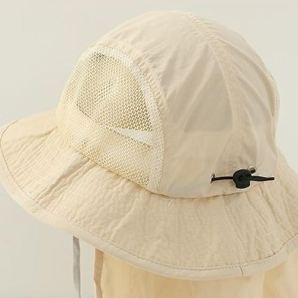 Adjustable Baby Bucket Hat Quick Drying Kids Sun Protection Cap Cute Children Fisherman Cap  Summer