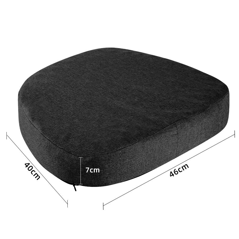 

Summer Cool Seat Cushion Breathable Cool-feeling Fabric Butt Pad Car Seat Soft Office Home Stool Butt Cooling Pad 45x40x7cm чёрный