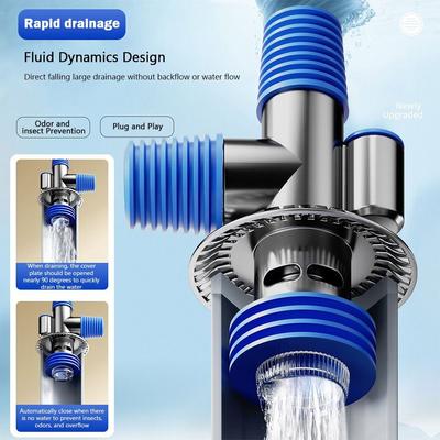 Multi Functional Floor Drain Connector Anti-odor Hose Adapter Washroom Accessories