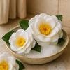 Soap Flowers Camellia White 10 Pack