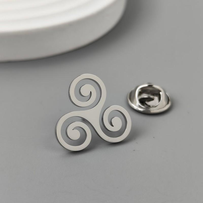 Irregular Rattan Brooch Cufflinks High-end Design Non Collision Style Versatile Daily Accessory 14k