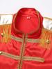 Men's Halloween SGT Sergeant Pepper Costume Jacket Marching Band Rock Man 60s Satin Cardigan Coat