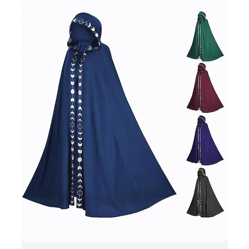 Cape Hooded Halloween Cosplay Costume Medieval Style Unisex Multiple Size Colors