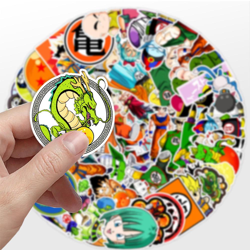 10/30/50pcs Anime Dragon Ball Stickers Cool Son Goku Cartoon Decals DIY Notebook Computer Helmet Waterproof Graffiti Sticker Toy