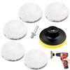 7pcs Car Polishing Kit, Pad for Sanding, Polishing & Waxing, with M10 Adapter, Other Textile Materials