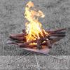 QIZHAN Folding Fire Pit with Storage Compact and Suitable for Small Groups and Solo Camping Case, Lightweight, (0.655 kg)