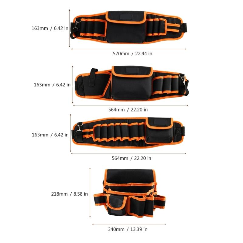 Waist Tool Bag Aprons Organizers Garden Tool Pouch With Storage Pockets Craftworks Electrician Tool Accessories