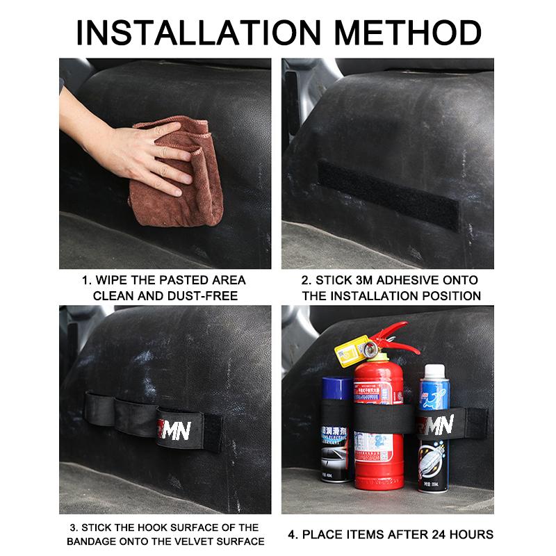 ABV3 For Toyota Car Trunk Organizer Elastic Fixing Strap Storage Bracket Velcro Strip Auto Accessories chr Corolla Camry rav4 Yaris