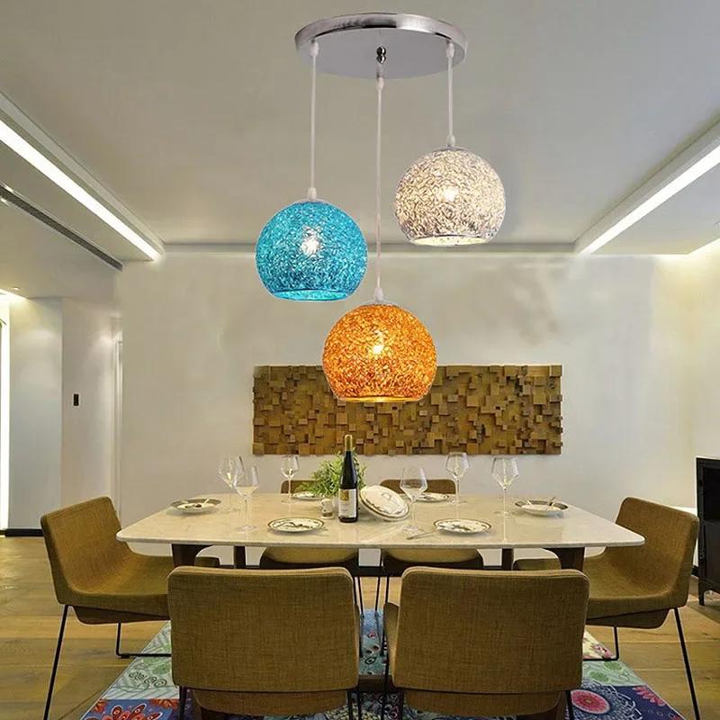 Nordic Restaurant Small Chandelier Three-head Bar Modern Simple Home Dining Room Table Lamp Creative Personalized Bedroom Lamps