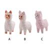 Manual Alpaca Decorations Cute Toy Statue Wood Crafts Waterproof Reusable Funny Cartoon Sculpture for Living Room Bedroom