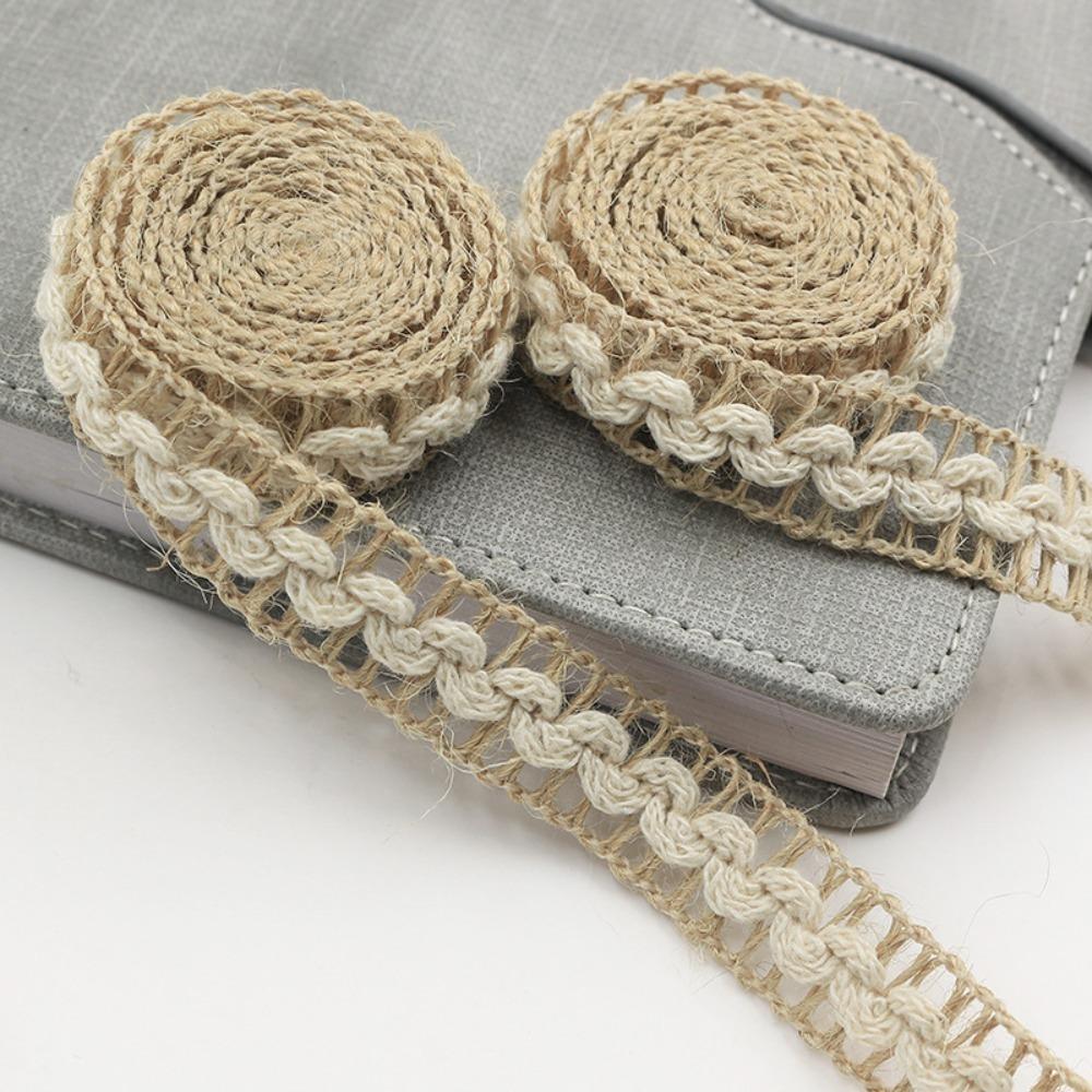 10 Meter Burlap Ribbons Handicraft Weavin Jute Yarn Retro Jute Burlap Ribbons  DIY Arts