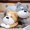 Cute Husky Dog Plush Toy Stuffed Animal Soft 30/40/50CM Kawaii Lying Brown Pet Puppy Pillow Doll Toys for Xmas Gift