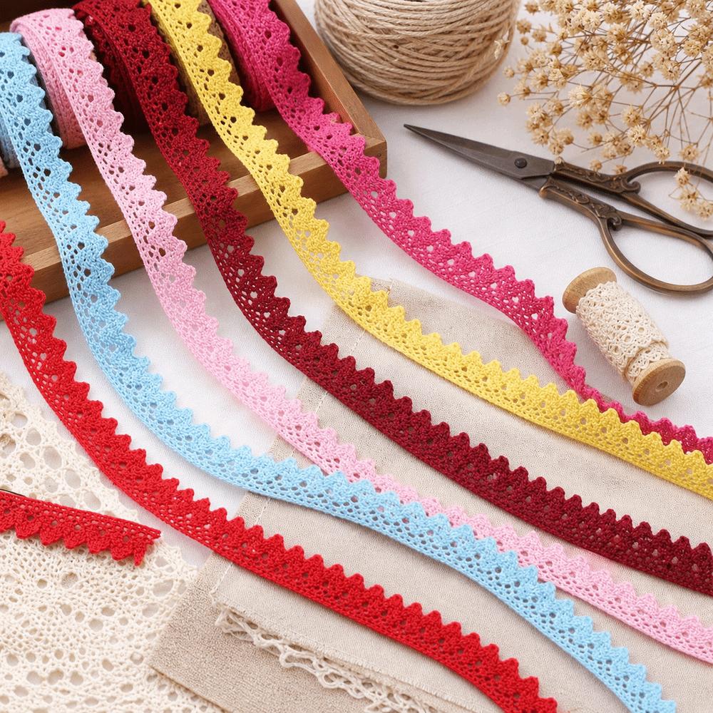 Cotton Flower Lace Trim 2 Yards Length DIY Craft Lace New Lace Ribbon Tape Handicrafts Decoration