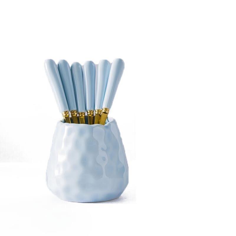 Danshizhiyuan Nordic Light Luxury Stainless Steel Fruit Fork Set