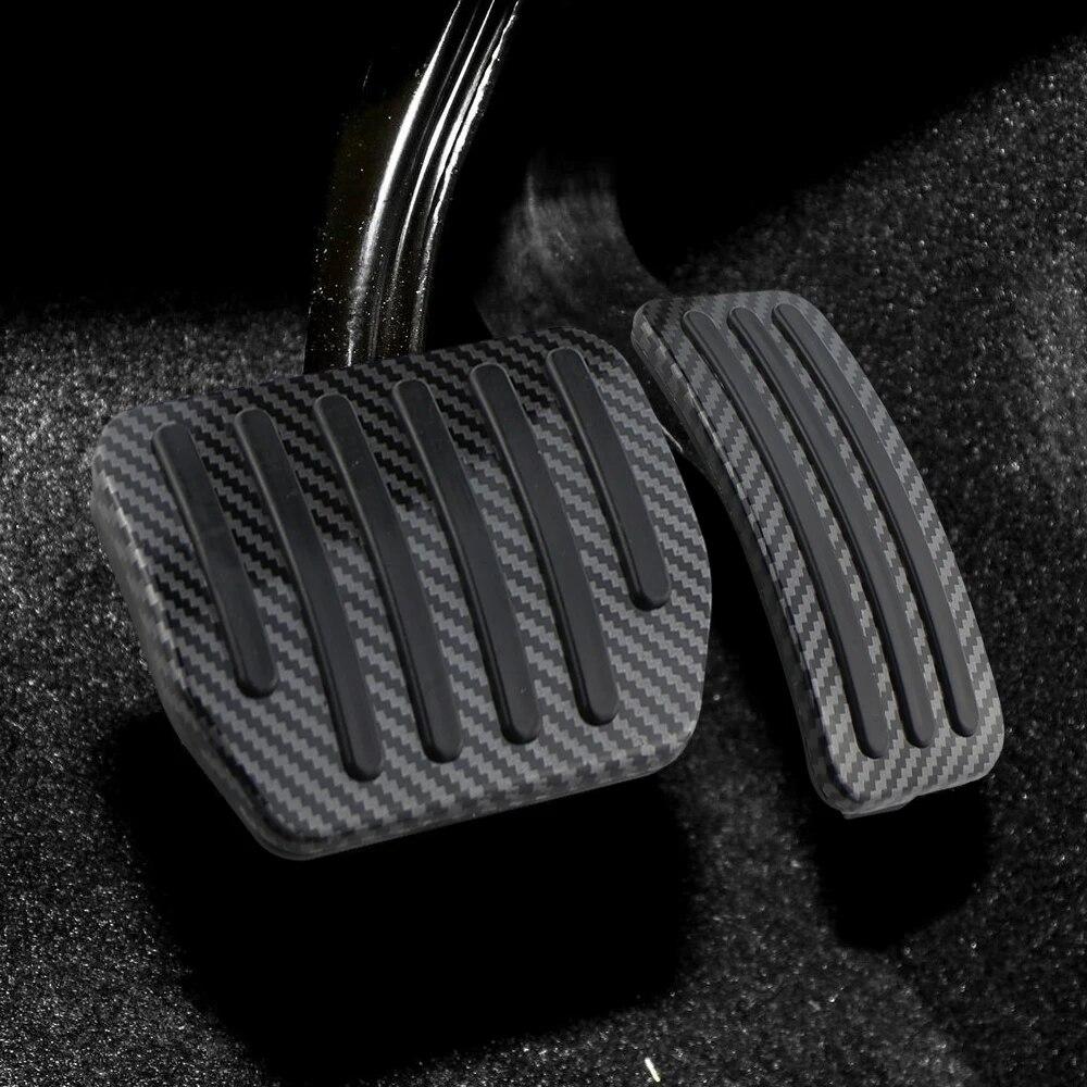 Carbon Faser Auto Pedale für Tesla Modell 3 Model3 Modell Y 2022 2023 Anti-Slip Accelerator Gas Bremspedal abdeckung Pad Zubehör