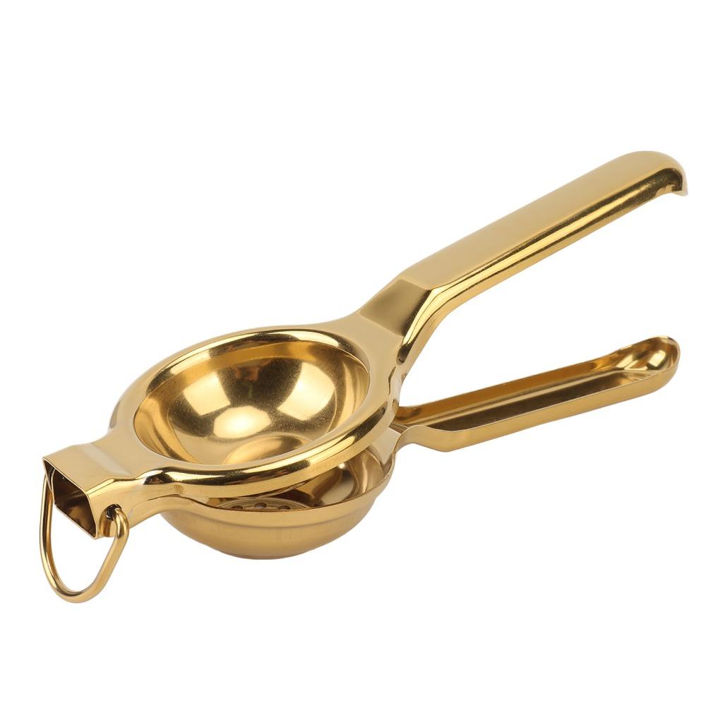 Stainless Steel Lemon Squeezer Gold Fruit Juicer Kitchen Tool Citrus Juicer  Lemons/Limes/Oranges