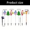 Pack of 6 Solar Christmas Stake Lights Offering Energy Saving Brightness Throughout the Night for Sustainable Decoration