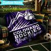 1PC Custom Name Blanket Colorado Baseball Flannel blankets Patterns Throw Blanket All-Season Soft Gift for Couch, Bed, Camping, Birthday gifts