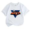 Kids Boys Girls Crew Neck Short Sleeve T-Shirt, 100% Cotton Casual Top, Cool Sports Racing Car Print, Comfortable Breathable Summer Daily Wear for Lit