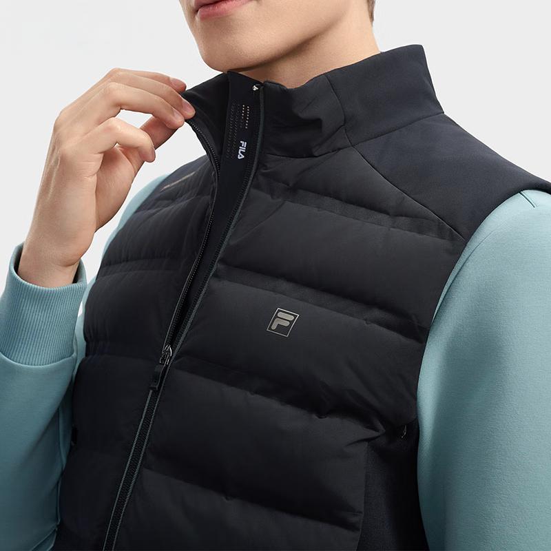 New FILA Vests Men's Jet Black F11M443909F-BK