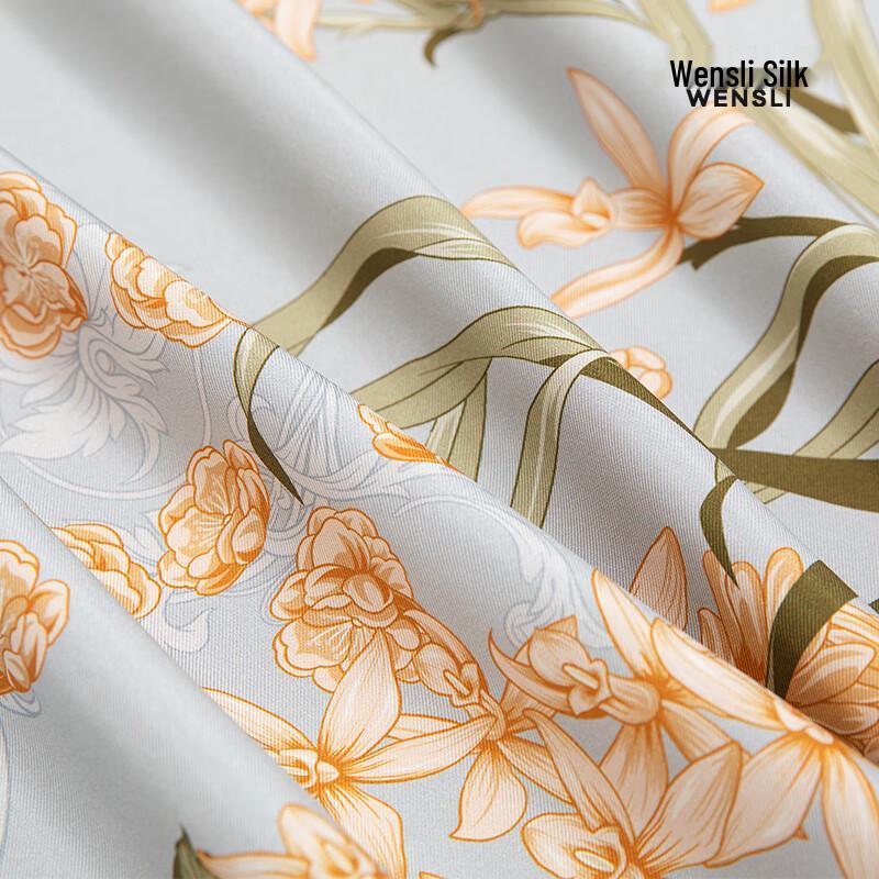 WENSLI Women's Elegant Breeze Mulberry Silk Scarf