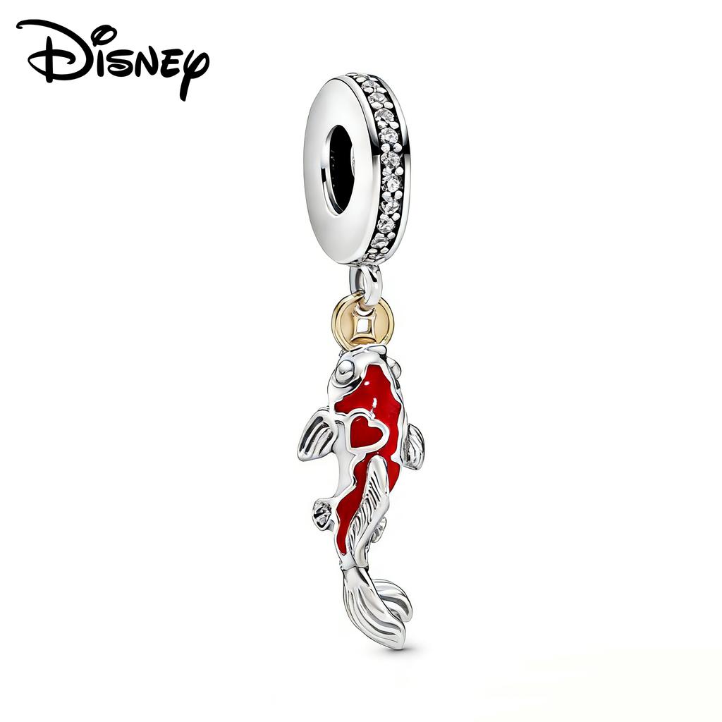 Disney 925 Silver Princess Castle And Minnie Tigger Pendant Beads Suitable For Diy Bracelets Are Girls' Fashion Jewelry