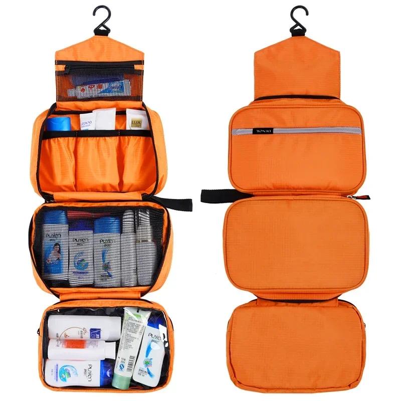 New Hanging Toiletry Bag Travel Toiletry Wash Organizer Kit for Men Women Cosmetics Make Up Sturdy Hanging Hook Shower Bags