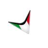 3D Refletive Italy Flag Car Emblem Badge Sticker Motorcycle Decals Fit for Aprilia RS4/RSV4/RS/APR150/SR,Tuono V4,Ducati Waterproof Epoxy Resin Decal