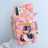 For Samsung Galaxy Note 10 Plus N970F N975F Phone Case Butterfly Flower Girl Design Soft Silicone TPU Back Housing Note10 Covers