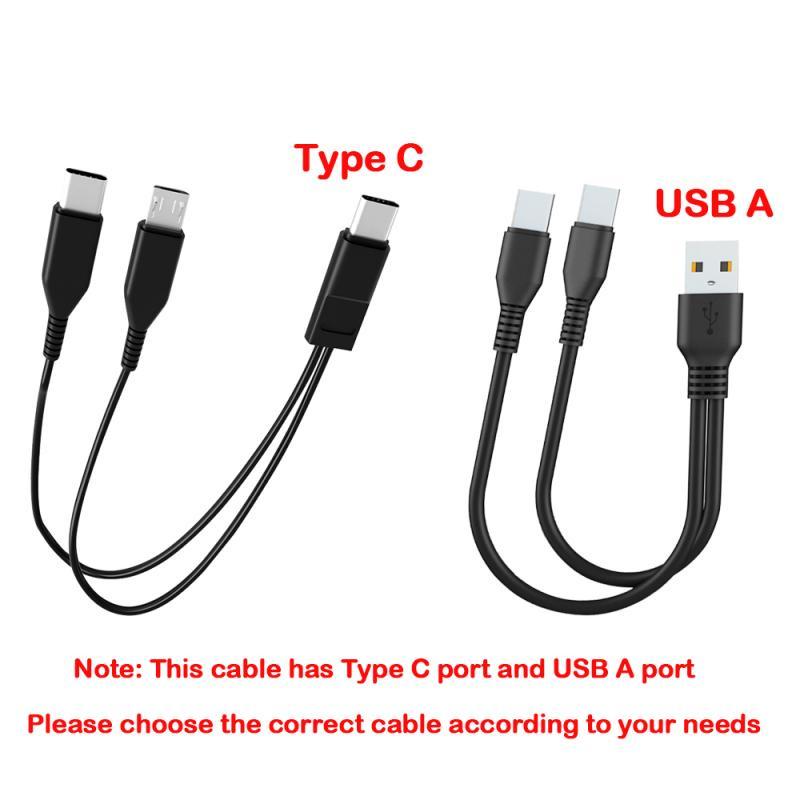 HdoorLink 2 in 1 Micro USB To Type-C Cable Mobile Phone Fast Charging Cable USB C Short Charger Cord For Samsung Huawei