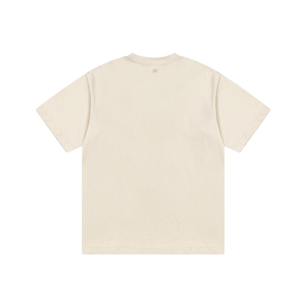 AMI Summer New Logo Contrasting Logo Couple Short Sleeved T-shirt