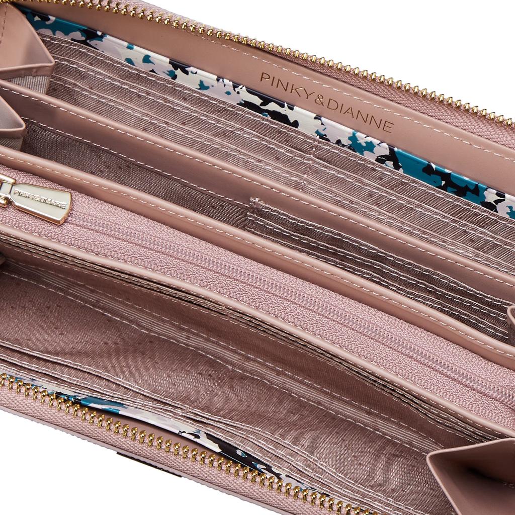 [Pinky&Dianne] Effect Lizard Wallet, Pink, One Size