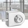 Glass Door  , Stainless Steel Lock with Keys for 10 To 12mm Frameless Glass Easy Installation Home Hotel Bathroom Use