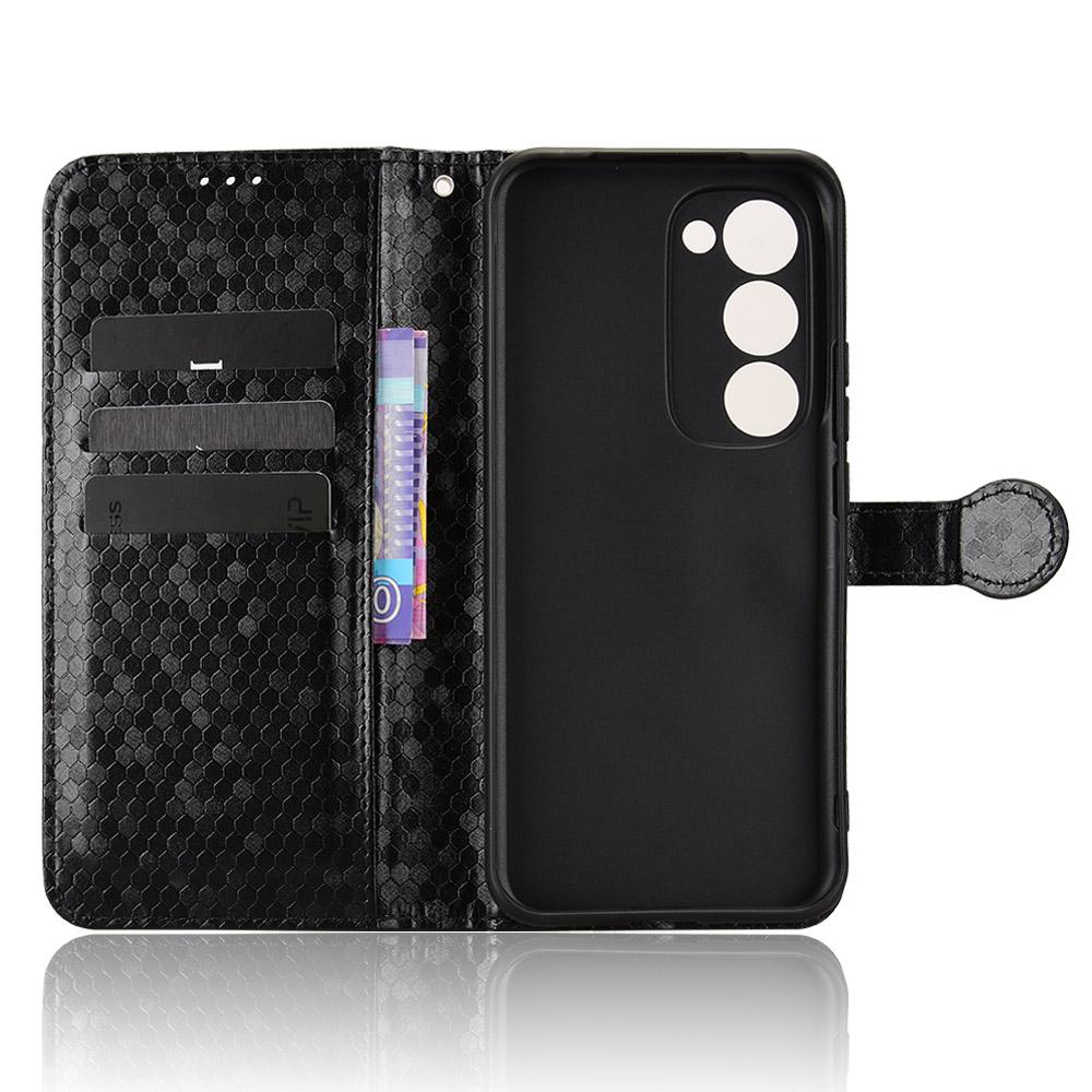 For TECNO Spark 40 Pro+ 4G Wallet Case Dot Pattern Imprint PU Leather Phone Cover with Wrist Strap