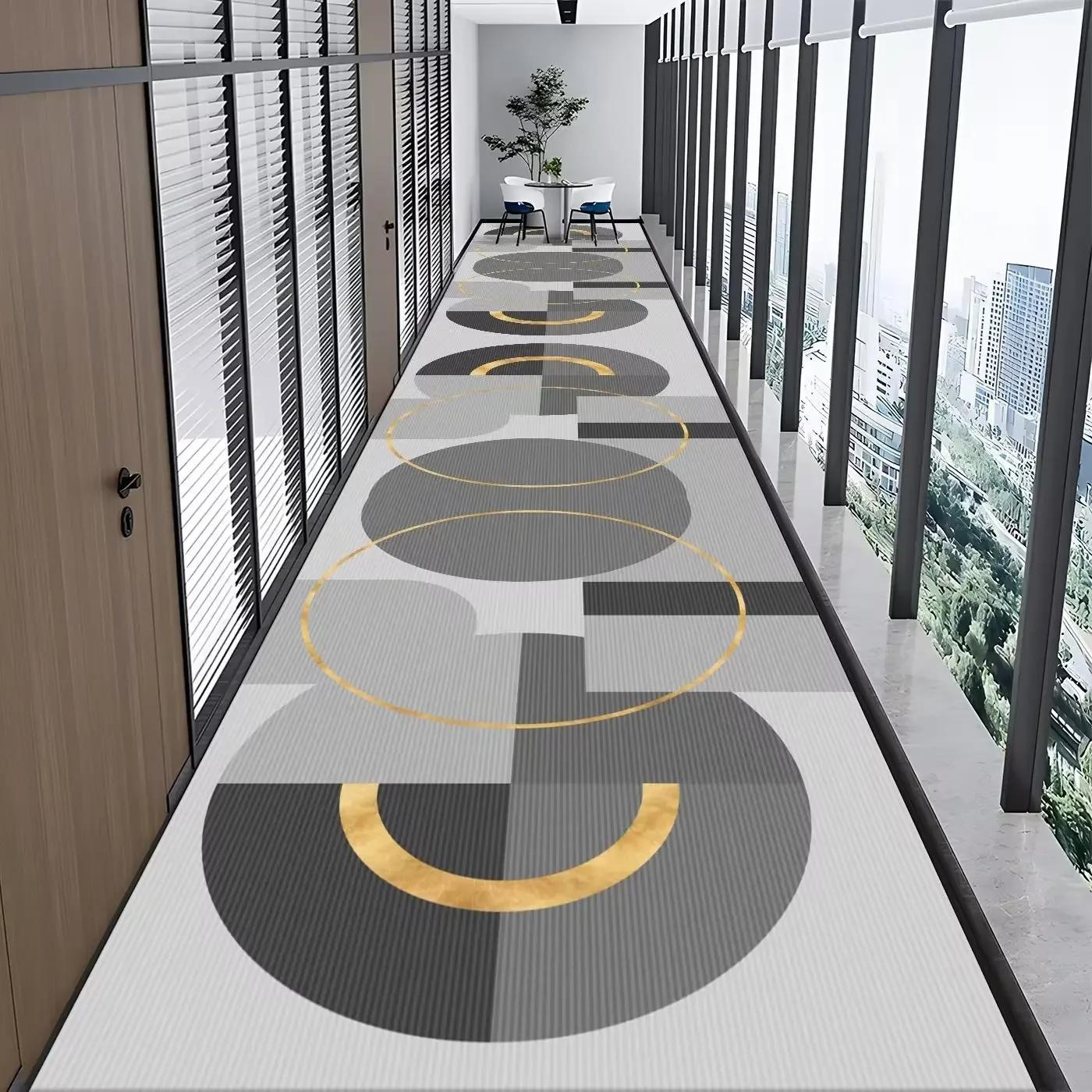 

Длинные ковры для прихожей на заказ, европейская лестница, ковер для коридора, свадебный ковер для отеля, коврики, дорожки, цветочный нескользящий пол 80x200cm 31.4x78.7in