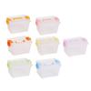 5pcs Nail Art Box Mini Storage Box Transparent Dustproof Beading Storage Case Waterproof Plastic Mini Storage Drawer Ornament